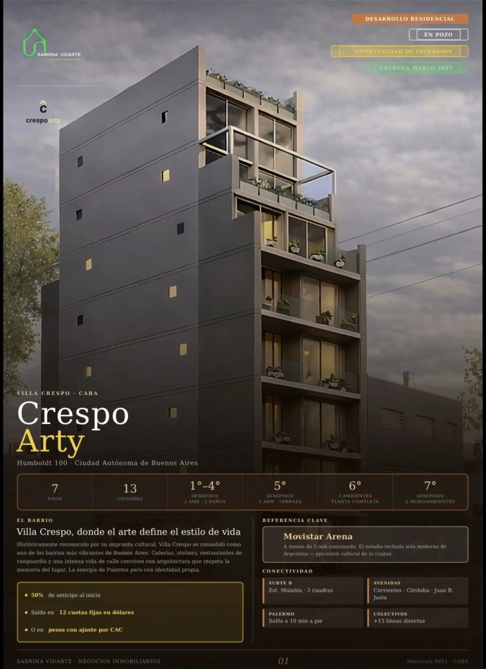 Excelente Departamento Al Frente con Balcon aterrazado