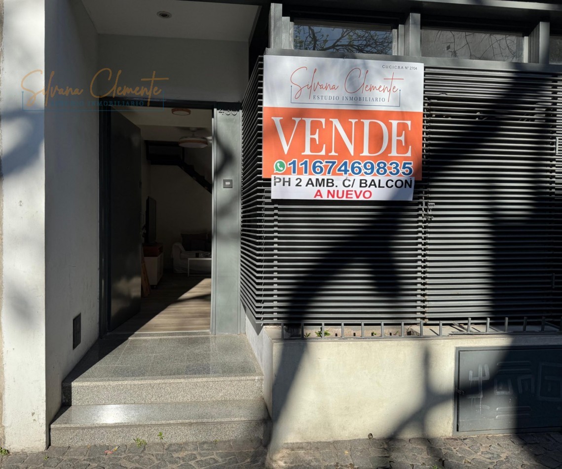 PH 2 AMBIENTES RECICLADO A NUEVO EN VILLA CRESPO - BALCON ATERRAZADO Y BAJAS EXPENSAS