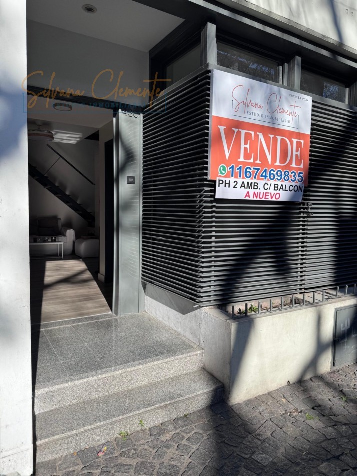 PH 2 AMBIENTES RECICLADO A NUEVO EN VILLA CRESPO - BALCON ATERRAZADO Y BAJAS EXPENSAS
